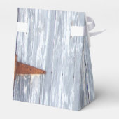 Zak Favor Tent Papier Witte Was Houten Schuurdeur Bedankdoosjes (Achterkant)