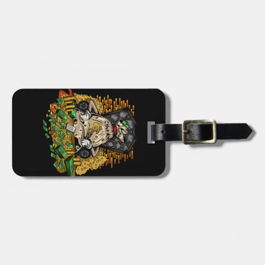 Zak geld bagagelabel (Voorkant horizontaal)