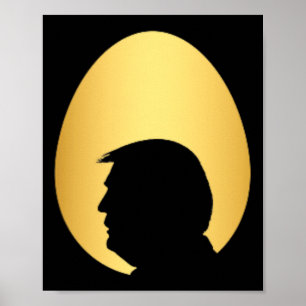 Zak Gouden Eieren Jacht Trump 45 47 Silhouet Geluk Poster