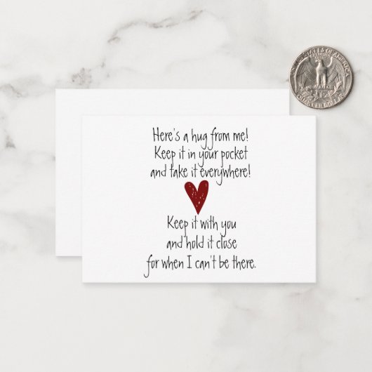 Zak Knuffel Briefkaart (Voorkant / Achterkant in situ)