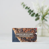 Zak koffiebonen visitekaartje (Staand voorkant)