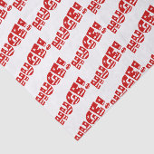 Zak met cadeaus voor het TRUMP-feest Tissuepapier (Detail)