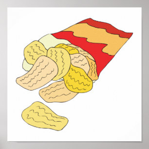 zak met chips poster