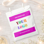 Zak met eigen logo of fototekst - uw kleuren bedankzakje (Geknipt)