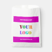 Zak met eigen logo of fototekst - uw kleuren bedankzakje (Voorkant)