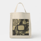 zak met elk origineel visueel ontwerp en vinta-sti tote bag (Achterkant)