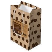 Zak met lekkernijen voor de Chocolade Liefhebber L Medium Cadeauzakje (Voorkant Gekanteld)