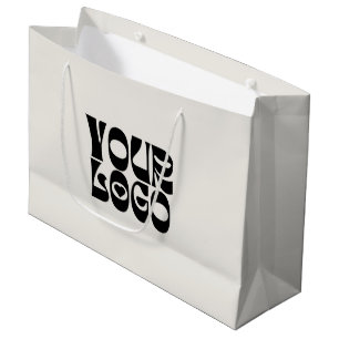 Zak met logo als cadeau voor zakelijk gebruik groot cadeauzakje