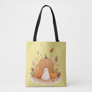 Zak met schattige Halloween pompoenen Tote Bag