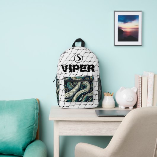 Zak met slangenpatroon ontwerp bedrukte rugzak (Insitu)