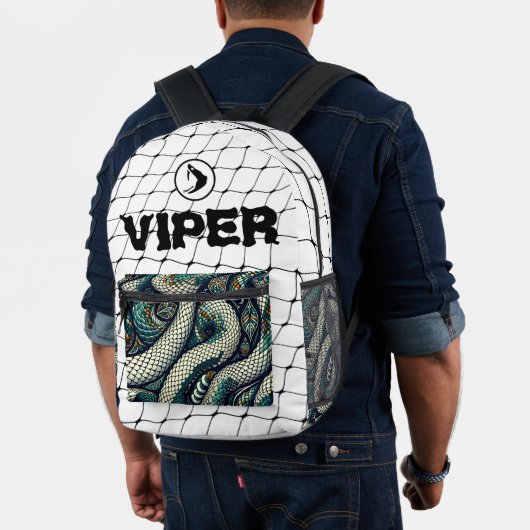 Zak met slangenpatroon ontwerp bedrukte rugzak (Insitu (model))