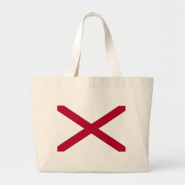Zak met vlag van Alabama State - Verenigde Staten Grote Tote Bag