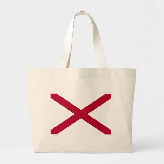Zak met vlag van Alabama State - Verenigde Staten Grote Tote Bag (Voorkant)