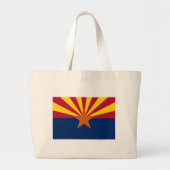 Zak met vlag van Arizona State - Verenigde Staten Grote Tote Bag (Voorkant)