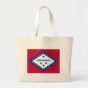 Zak met Vlag van Arkansas State - Verenigde Staten Grote Tote Bag