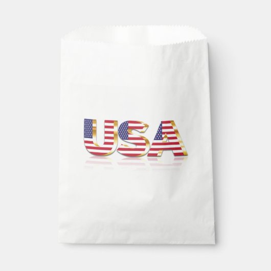 Zak met vlag van de VS Bedankzakje (Voorkant)
