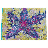 Zak met zeester cadeau groot cadeauzakje (Voorkant)