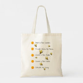 Zak om bijen te redden tote bag (Achterkant)