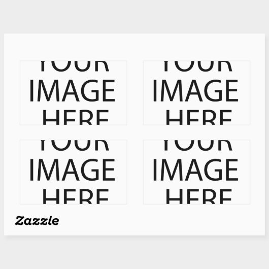 zak rechthoekige sticker (Vel)