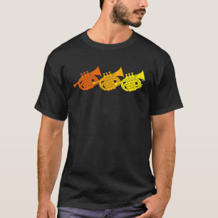 Zak-trompet koperblazer messing enthousiast t-shirt