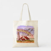 Zak van Glad Christian Lighthouse Tote Bag (Achterkant)