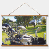 Zak van golfclubs, muur het hangen hangend wandkleed (Voorkant)