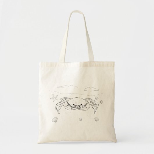 Zak van het Bolsa van de krab de Volwassen Tote Bag (Voorkant)