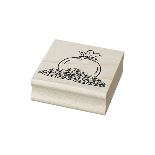 zak van munten kunststempel rubberstempel (Stempel)