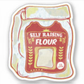 Zak van zelfrijzend meel sticker (Voorkant)