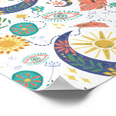 Zak vol Glitters Celestial Boho Kunstprint Poster (Hoek)