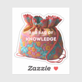 Zak vol kennis sticker