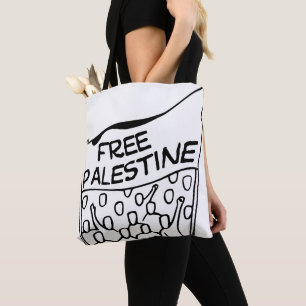 zak vrij Palestina Tote Bag