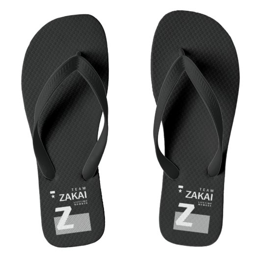 Zakai Verjaardag met naam Teenslippers (Voetbed)
