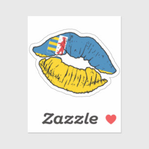 Zakarpattia oblast Karpaten Ruthenia Lipstick Lo Sticker