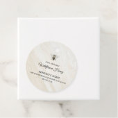 Zakbijenhouder met bijen bedankjes labels (In situ)