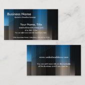 Zakblauw, bruin en zwart Stripes Visitekaartje (Voorkant / Achterkant)