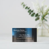 Zakblauw, bruin en zwart Stripes Visitekaartje (Staand voorkant)