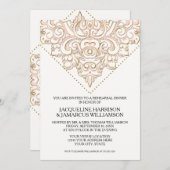  zakdoek kant moderne repetitie diner kaart (Voorkant / Achterkant)