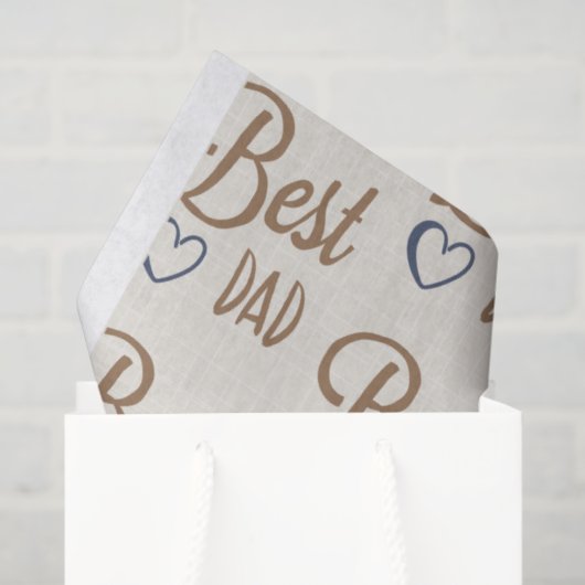 Zakdoek papier voor beste papa (Cadeauzakje)