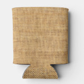 Zakdoek textuur: rustieke achtergrond essentie blikjeskoeler (Achterkant)