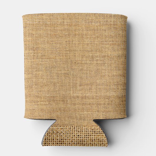 Zakdoek textuur: rustieke achtergrond essentie blikjeskoeler (Achterkant)