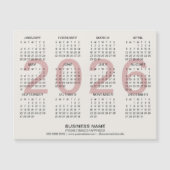Zakelijk aangepaste magnetische kalender 2026 (Voorkant)