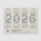 Zakelijk aangepaste magnetische kalender 2026 (Voorkant)