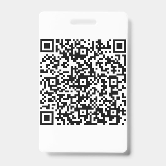 Zakelijk aangepaste QR-code Badge (Voorzijde)