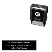 Zakelijk Adres Bedrijf Eenvoudig Gepersonaliseerd  Zelfinktende Stempel (In situ)