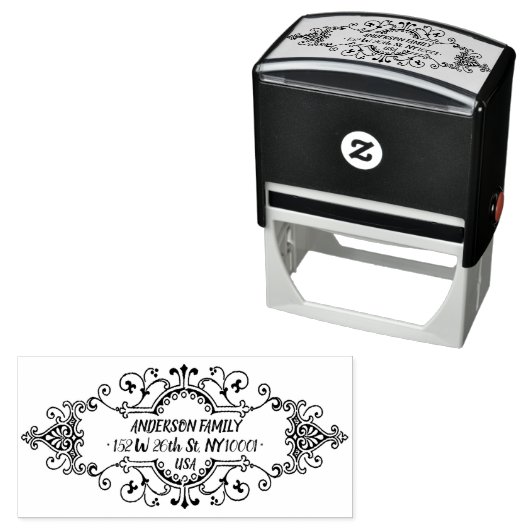 Zakelijk adres en retouradres  zelfinktende stempel (In situ)