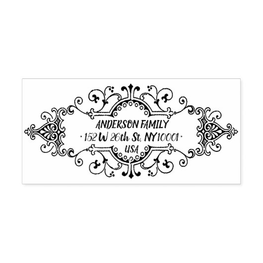 Zakelijk adres en retouradres  zelfinktende stempel (Design)