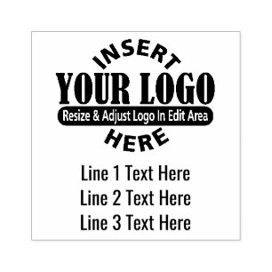 Zakelijk adres met 3 regels tekstadres rubberstempel