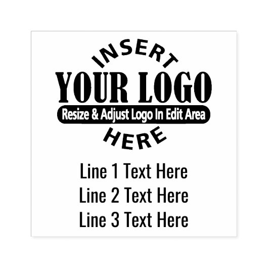 Zakelijk adres met 3 regels tekstadres rubberstempel (Afrduk)