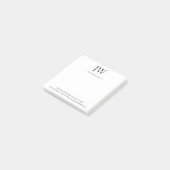 Zakelijk adres Monogram Vastgoedbedrijf Post-it® Notes (Schuin)